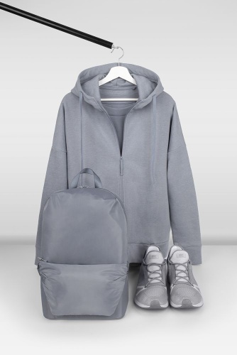 Толстовка унисекс H3, серая фото 5