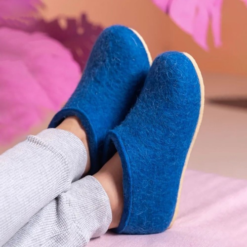 Домашние валенки Cant, синие (василек) фото 4 Домашние валенки Cant, синие (василек) фото 4