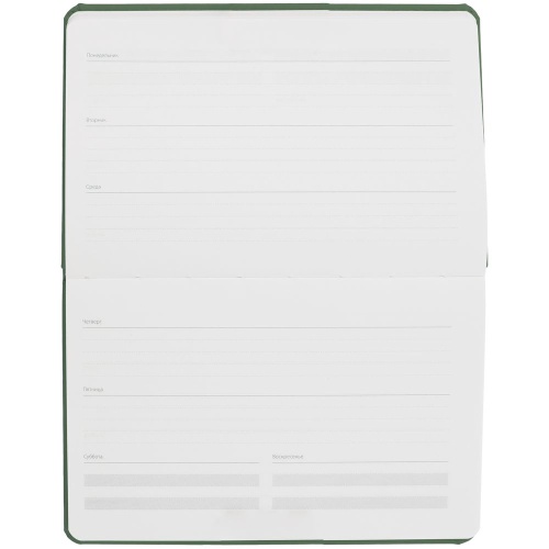 Еженедельник Urban, недатированный, зеленый фото 3 Еженедельник Urban, недатированный, зеленый фото 3