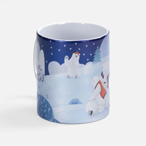 Кружка «Праздничный полюс», серебристая фото 3