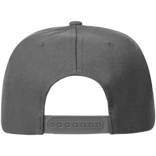 Бейсболка Snapback с прямым козырьком, серая фото 4