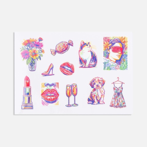 Стикерпак UV-DTF Thematic, 8 марта фото 2