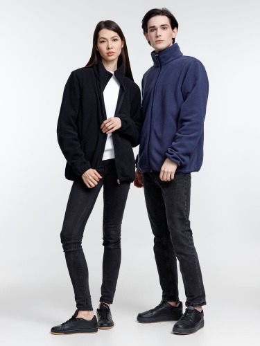 Куртка флисовая унисекс Nesse, темно-синяя фото 4 Куртка флисовая унисекс Nesse, темно-синяя фото 4