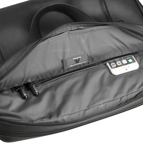 Сумка для ноутбука Panama, черная фото 4 Сумка для ноутбука Panama, черная фото 4