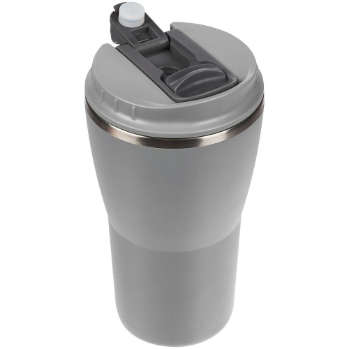 Термостакан Sapporo без логотипа, серый фото 3 Термостакан Sapporo без логотипа, серый фото 3