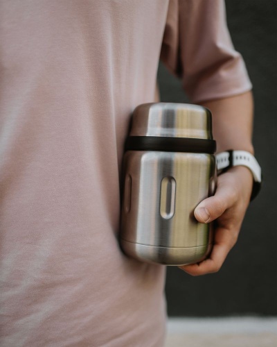 Термос для еды Jerrycan 700, вакуумный, стальной матовый фото 11