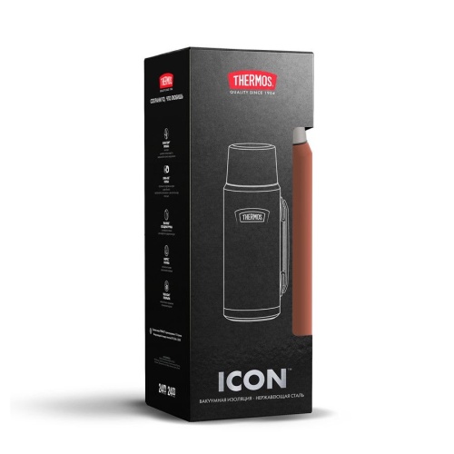 Термос Icon 1200, коричневый фото 11