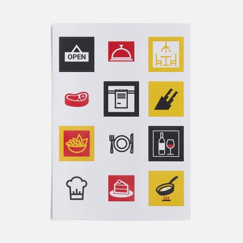 Стикерпак бумажный Industry, кафе фото 2