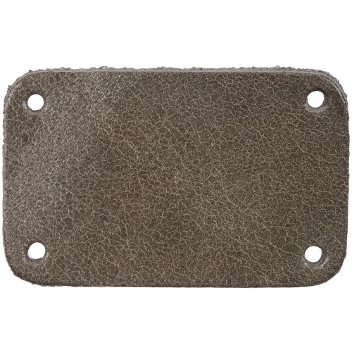 Лейбл кожаный Beta, S, серый Лейбл кожаный Beta, S, серый