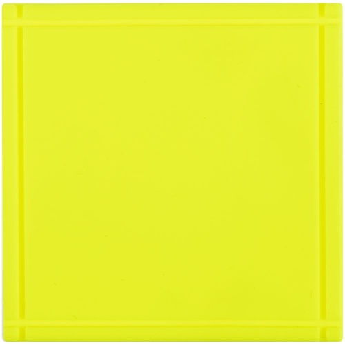 Лейбл из ПВХ Dzeta, L, желтый неон