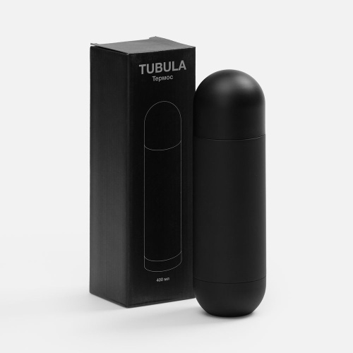 Термос Tubula Soft Touch, черный фото 3 Термос Tubula Soft Touch, черный фото 3