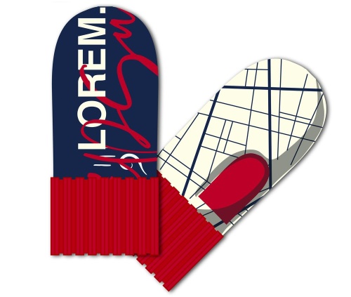 Варежки на заказ Joyful Grand, акрил фото 2