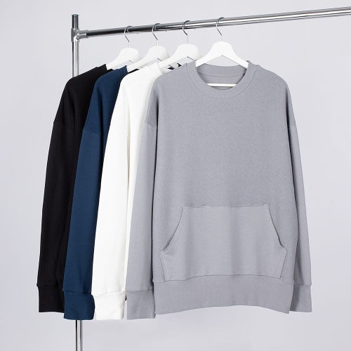 Свитшот оверсайз унисекс Vozduh, темно-синий фото 2