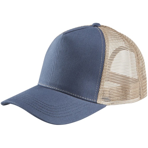 Бейсболка Blink, синяя (джинс) с бежевым фото 2 Бейсболка Blink, синяя (джинс) с бежевым фото 2