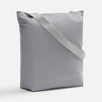 Шопер B5, серый с широкими серыми ручками