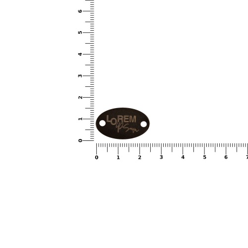 Шильдик металлический Alfa Oval, серый металлик фото 2